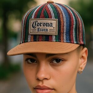 Corona Retro Aztec print hat.